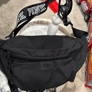 PINK Victoria's Secret Black Belt Bag